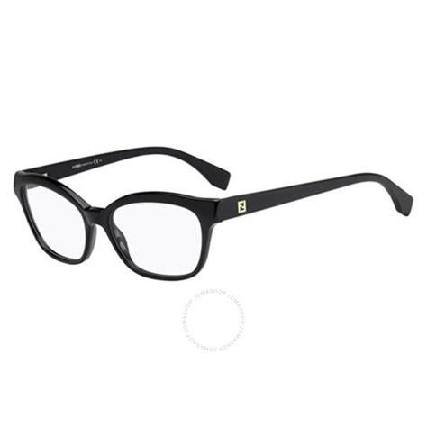 occhiali fendi vistaff 0046|Fendi Ladies Black Oval Eyeglass Frames FE.